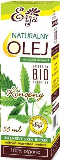 Bio Olej Konopny Naturalny Kosmetyk 50 ml Etja