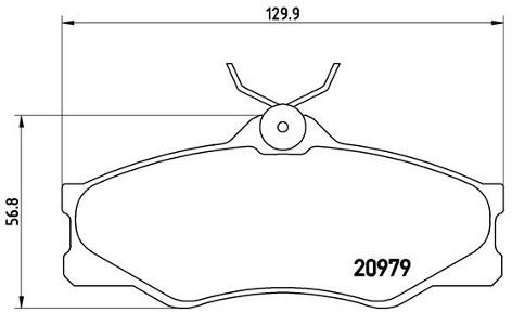 BREMBO Zestaw klocków hamulcowych, hamulce tarczowe P 85 008