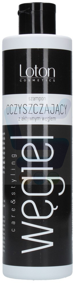 Loton Węgiel Oczyszczający szampon do włosów z aktywnym węglem 300 ml