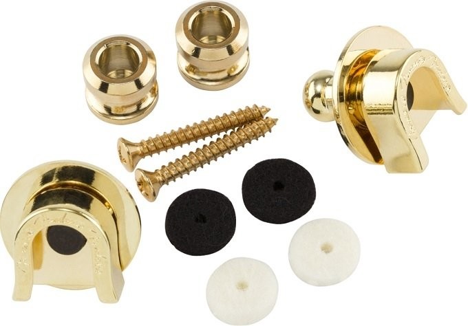 Fender strap lock schaller złoty