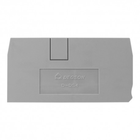 DEGSON Płytka końcowa do złączki szynowej 4mm2 DS4 DGN 4043 D-DS4-01P-11-00A(H)