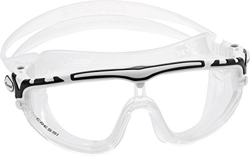 Cressi Swim Made in Italy okulary pływackie, 100% ochrony przed promieniowaniem UV, powierzchnia zapobiegająca parowaniu, czarny, standard DE203350