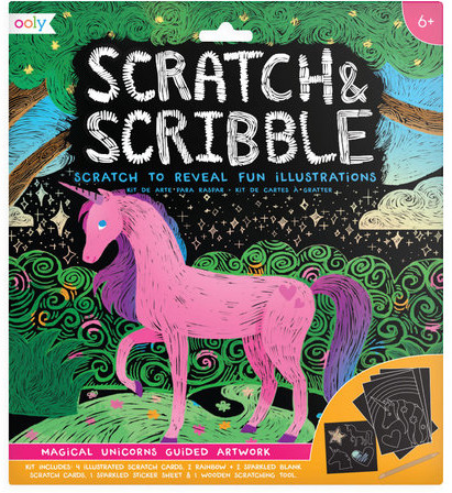 Scratch KOLOROWE BALONIKI Zdrapywanki amp Scribble Magiczne Jednorożce
