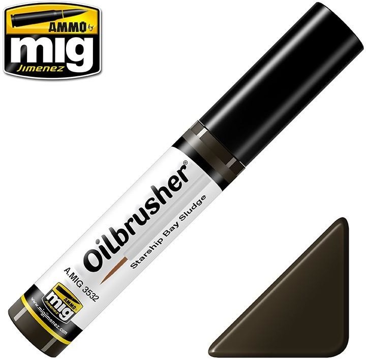 mig Farba olejna Oilbrusher Ammo Mig - Starship Bay Sludge mig 3532