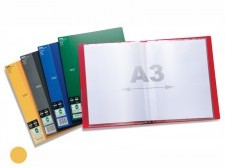 Pentel Album ofertowy A4/A3 side 20 żółty DCF642-G
