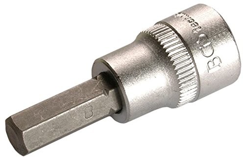 BGS wkładka bit, 10 MM, 3/8 cala, 6-kątna we wnętrzach, 8 MM, 2581