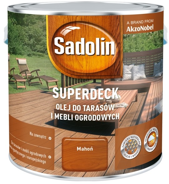 Sadolin Impregnat Olej Superdeck Mahoń 2,5 L