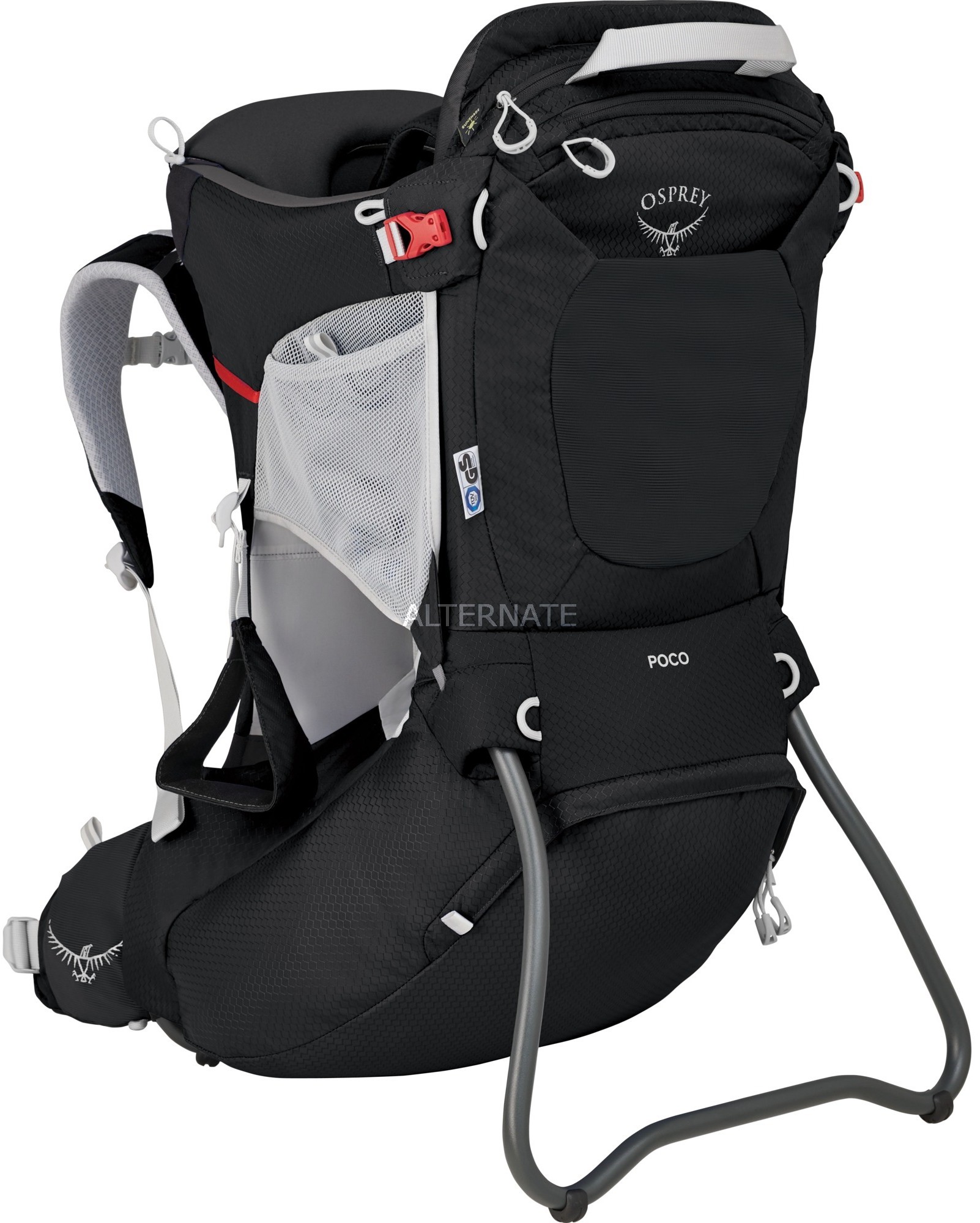 Osprey Poco Plecak do nosidełka dla niemowląt Nylon Czarny, Biały 0845136093874