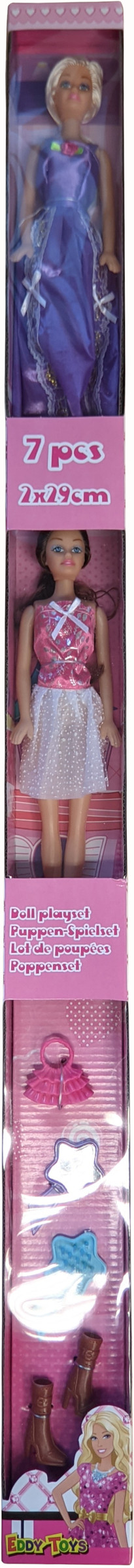 Eddy Toys Lalka dla dziewczynek akcesoria EDDY TOYS E-10121-PUR