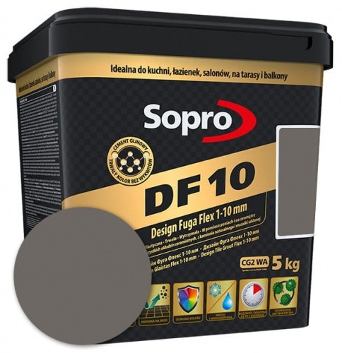 Sopro Fuga elastyczna DF 10 bazalt (64) 2,5 kg