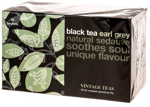 Vintage Teas Black Tea Earl Grey - 30 torebek 4792128052226