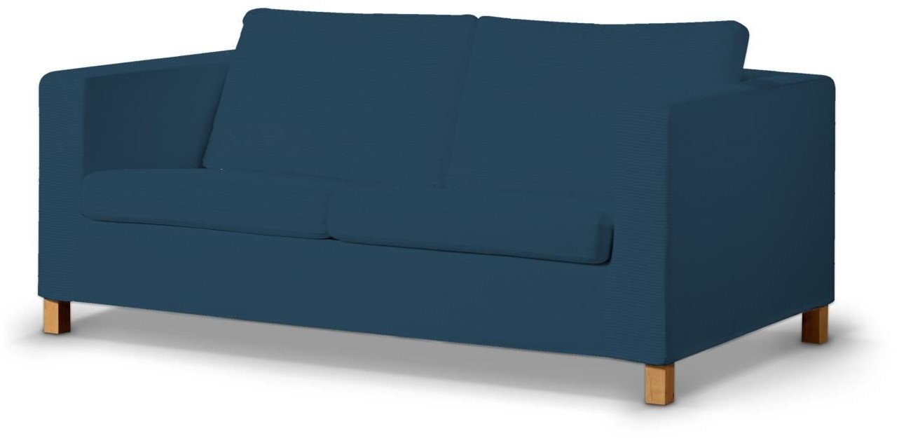 Dekoria Pokrowiec na sofę Karlanda rozkładaną krótki Ocean Blue morski niebieski) Sofa Karlanda rozkładana Cotton Panama 662-702-30