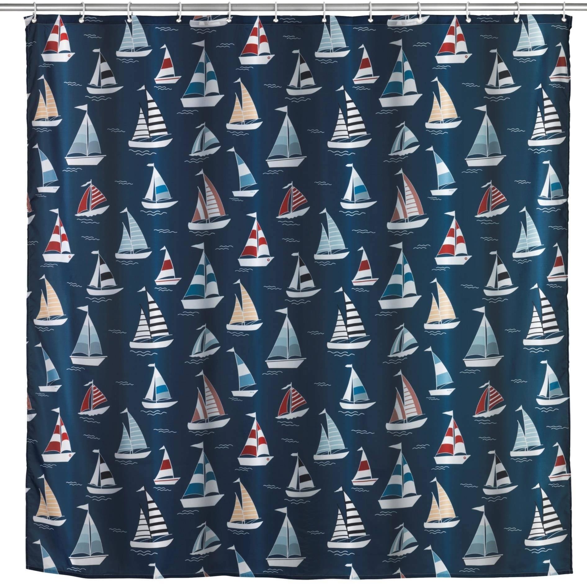 Wenko Zasłona prysznicowa REGATTA 180 x 200 cm poliestrowa 24692100