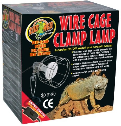 Zoo Med Zoo med LF-10EC wire Cage lampy z kratką ochronną zacisków do Terraria, max 150 W