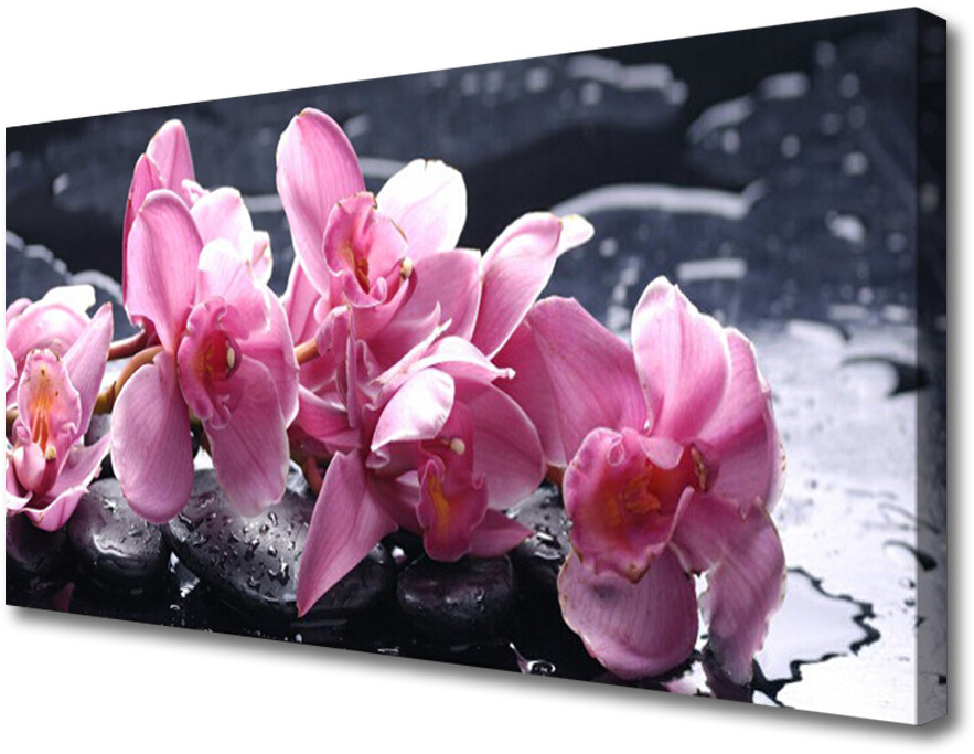 PL Tulup Obraz na Płótnie Kwiat Orchidea do Pokoju 140x70cm