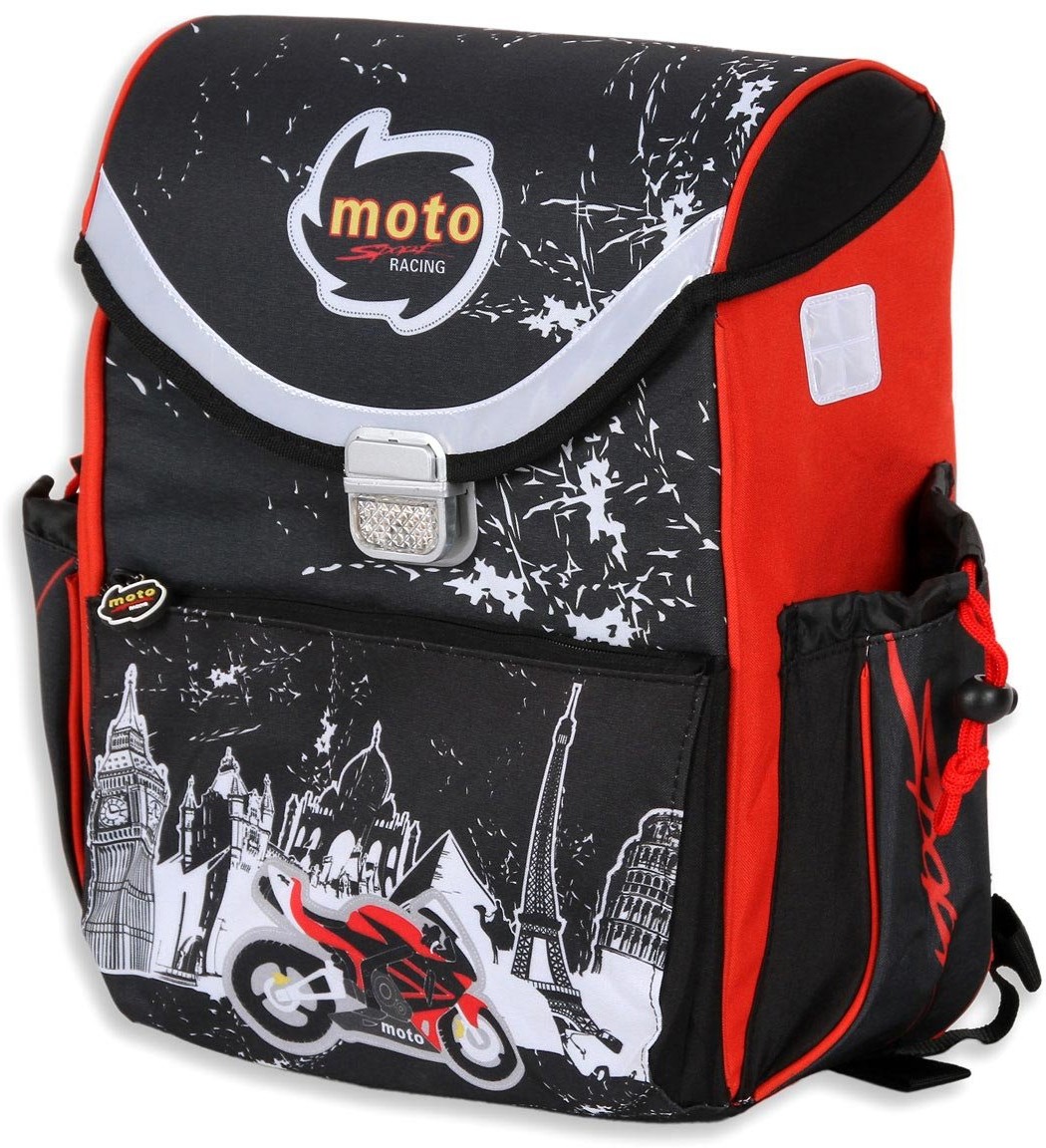 Spokey Easy, tornister kasetonowy, Moto Sport Racing