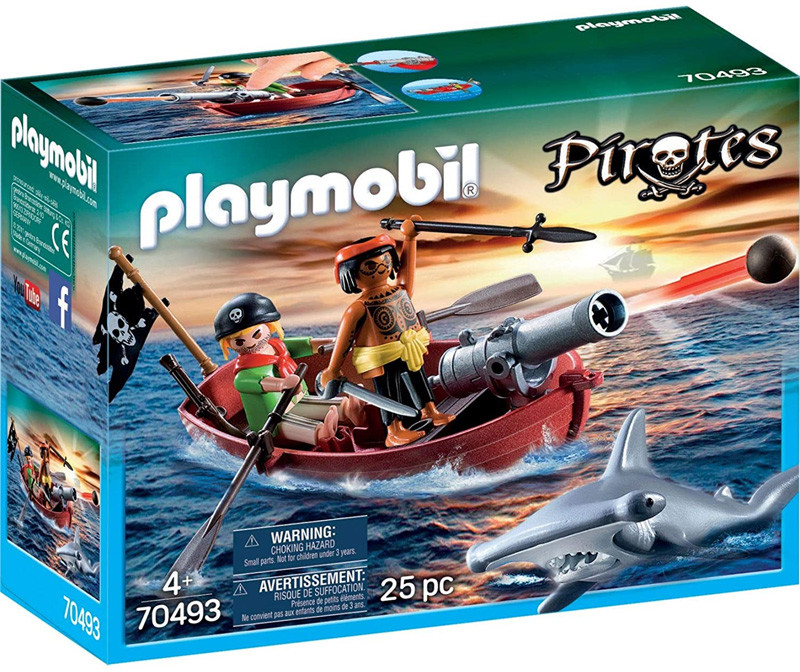 Playmobil Łódź piracka z armatą 70493