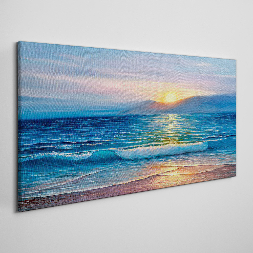 PL Coloray Obraz Canvas Ocean morze fale wybrzeże 140x70cm