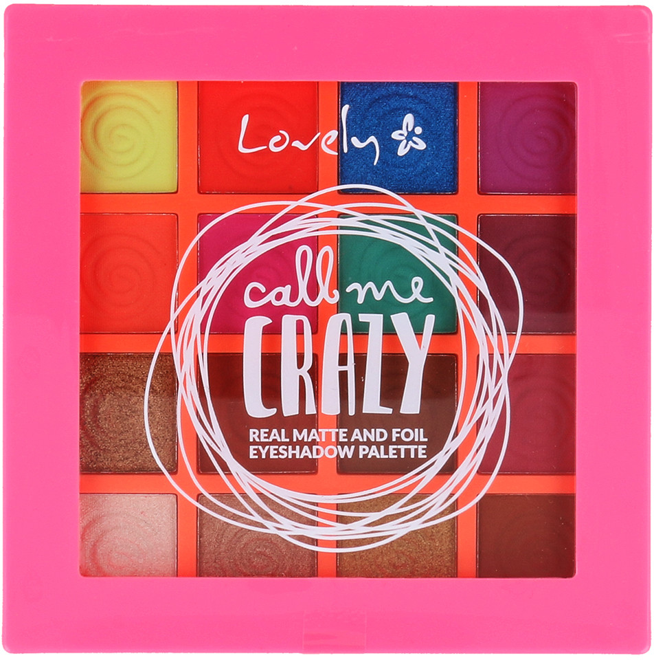 WIBO Lovely Call Me Crazy Eyeshadow Palette Paleta 16 Cieni Do Powiek
