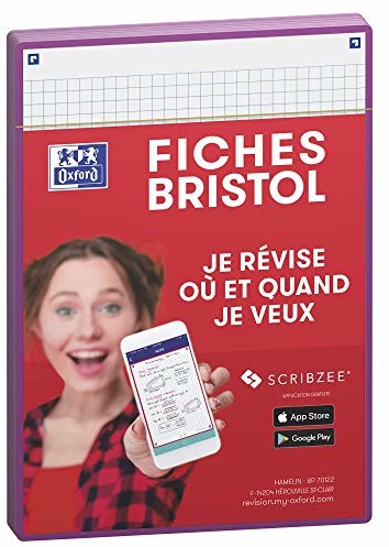Oxford Oxford Revision 2.0 karty do fiszek A5 (14,8 x 21 cm), małe kratki, przód/tył, 50 sztuk 400133749