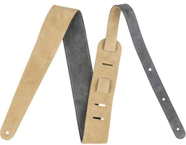 Fender 2 RVRS SUEDE STRAP - GRY/TAN