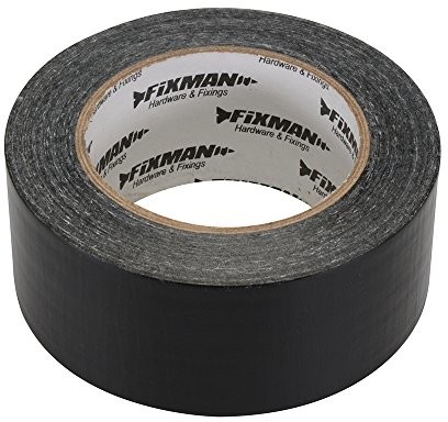 Fixman FIXMAN 190160 bardzo wytrzymała tkanina-taśmy klejącej 50 MM X 50 m, czarny