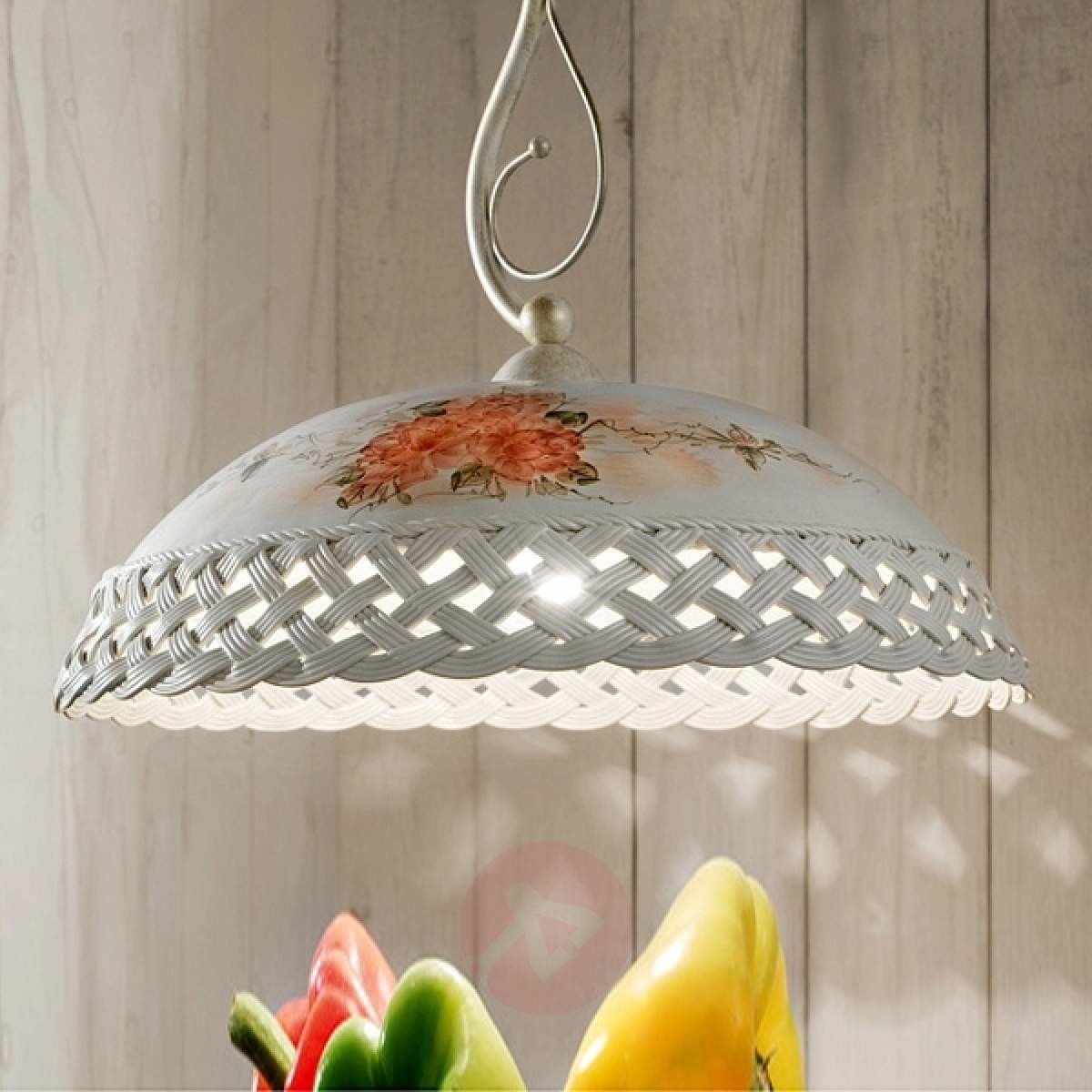 CESTA Lampa wisząca w stylu dworkowym 1-punktowa
