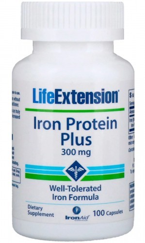 Life Extension Iron Protein Plus Żelazo (100 kaps) Life Extension 7AB7-8694B