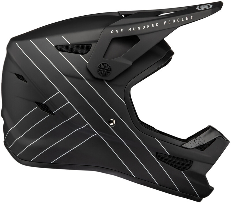 100% 100% Status Helmet, czarny L | 59-60cm 2022 Kaski Fullface i Downhill HU-HLT-2011-1-L