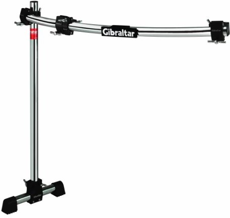 Gibraltar grs125 C Road Serie 36 Bar Rack mit Fix T Bein, RS schwarz Klemme gebogen GI810204