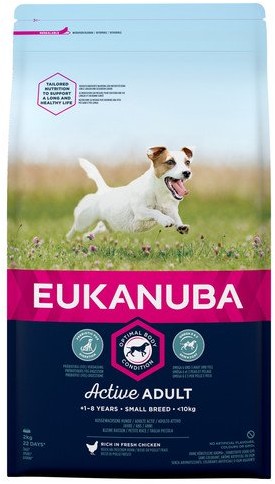 Eukanuba Active Adult Small Breed kurczak 2 kg