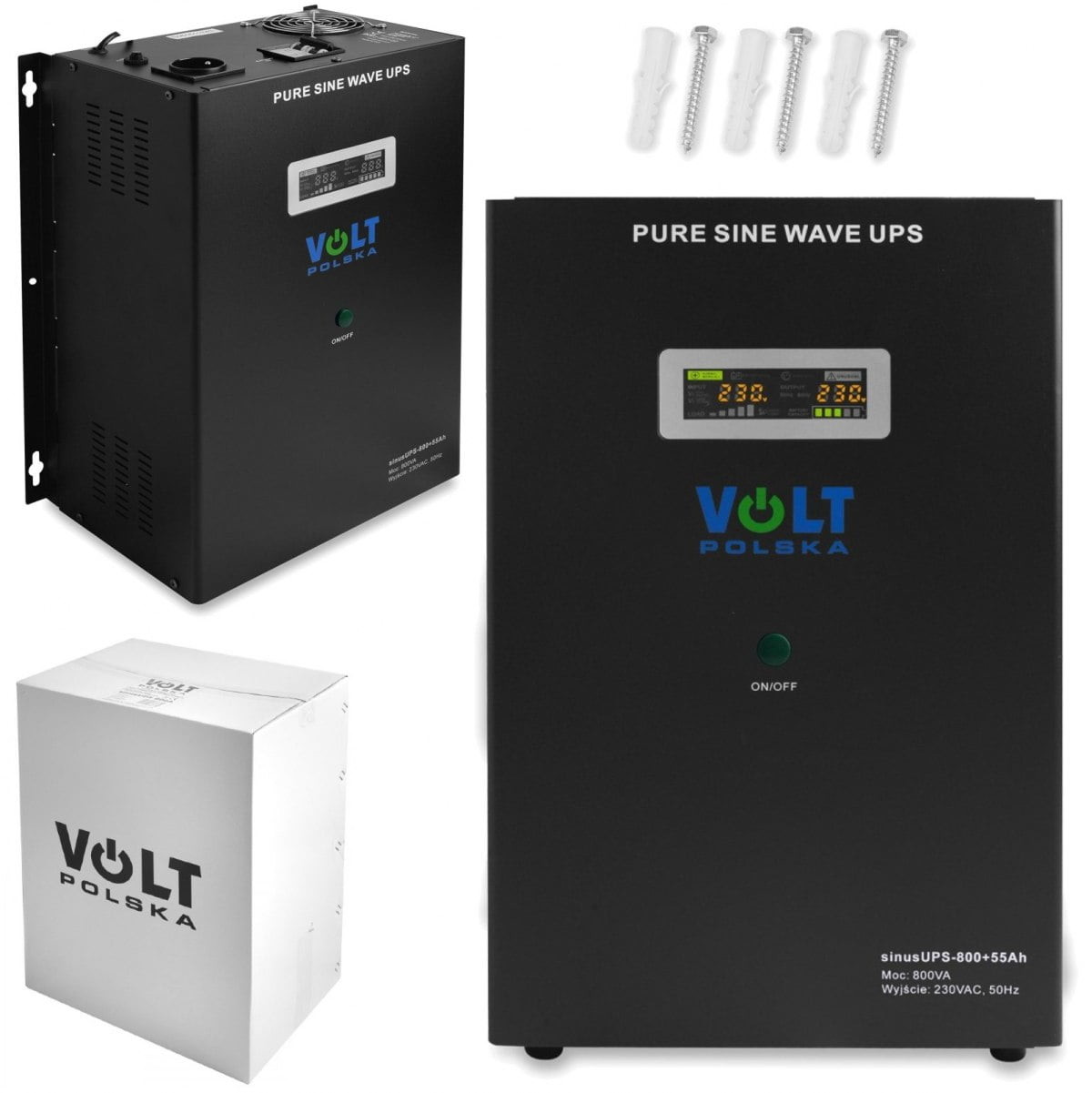 Zasilacz awaryjny power sinus ups 800va + aku 55ah