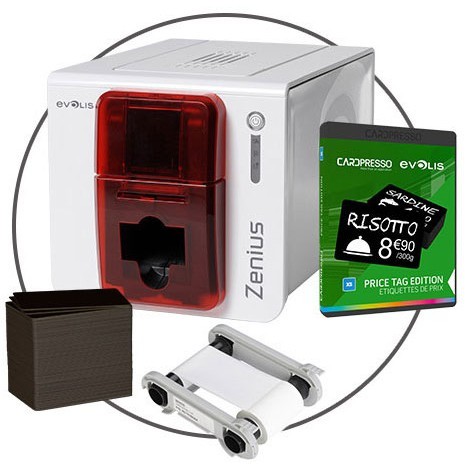 Evolis Drukarka kart Zenius Classic Price Tag Solution