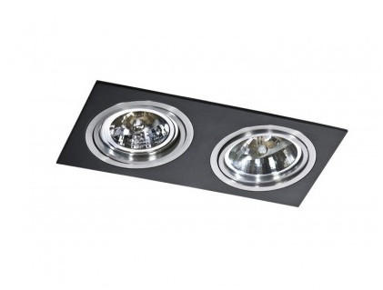 Azzardo Oczko stropowe Siro 2 AZ0772 prostokątna oprawa w kolorze czarnym AZ0772