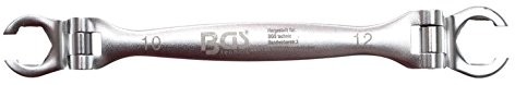 BGS przewodzie hamulcowym klucz z przegubami, 10/12 MM, 1 sztuki, 30413