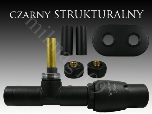 Mera Term Zawór termostatyczny kątowy z rurką zanurzeniową UNICO All In One czarny mat str. prawy AUGS0214CFK/P_20200919112533