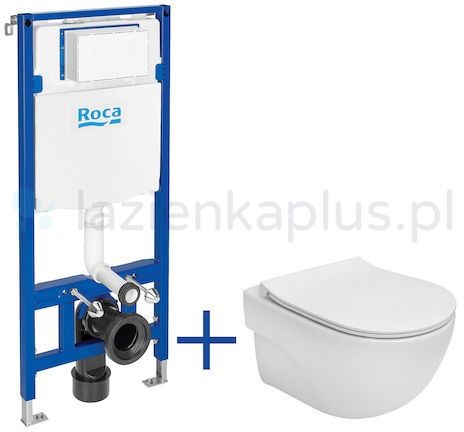 Roca Meridian zestaw wc stelaż + miska + deska biały A893104530 A893104530