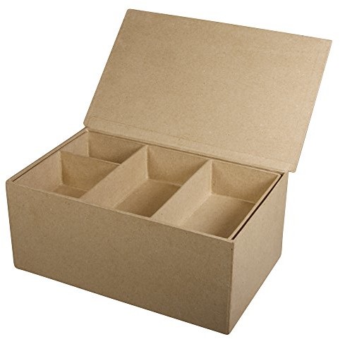 Rayher 71947000 pappmit Box FSC recycled100% do sortowania, 22,5 x 14 x 10 cm kieszeń wewnętrzna