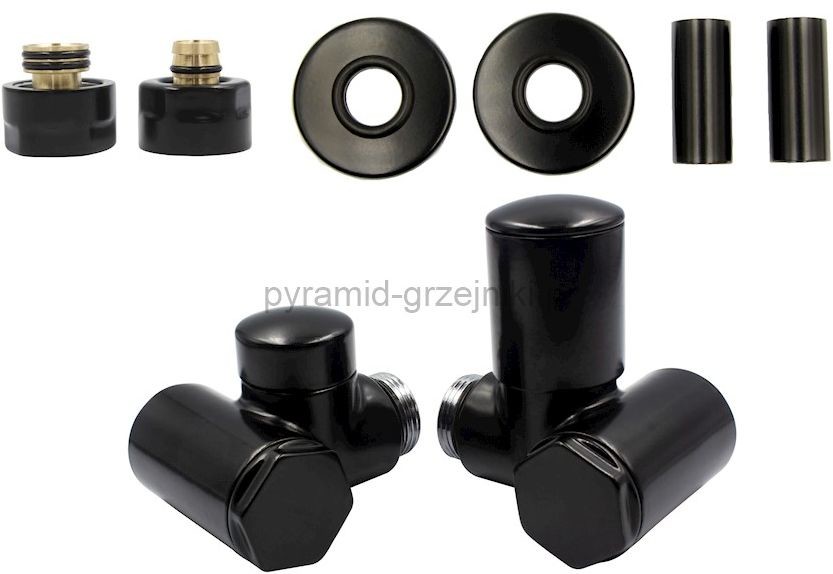 Varioterm Zawór regulacyjny Integra All in One - czarny mat pex 16 mm prawy AIR24FK/P(PEX)
