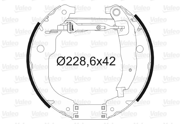 VALEO szczeki hamulcowe zestaw 554861