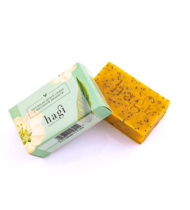 Hagi Cosmetics Hagi - Naturalne mydło z olejem z rokitnika i peelingiem makowym 5906874158210