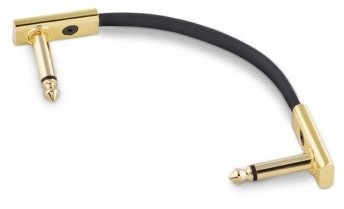 RockBoard Flat 10 Gold kabel 10cm złączka jack
