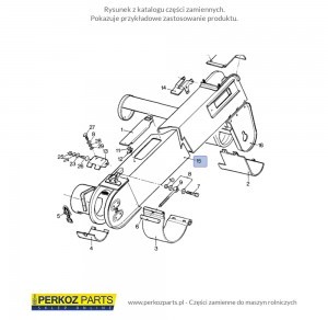 NEW HOLLAND CASE OBUDOWA PRZENOŚNIKA KŁOSOWEGO NEW HOLLAND TC 89811345 - 9811345