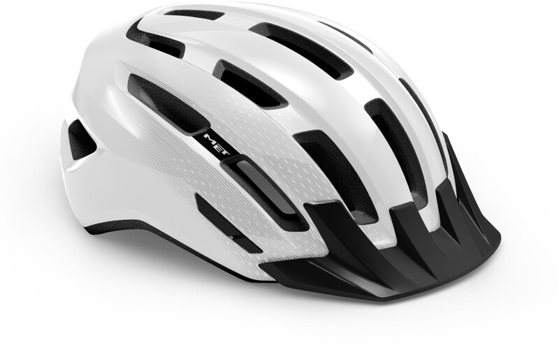 MET Downtown MIPS Helmet, white glossy M/L | 58-61cm 2021 Kaski miejskie i trekkingowe 57003303