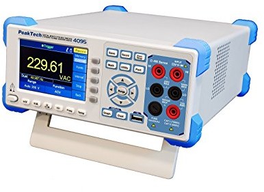 PeakTech PEAK Tech P 4095 True RMS 60000 Counts stół multimetr  multimetr cyfrowy o Color TFT wyświetlania, 100 mln punktów do rejestracji danych, 150 S/graficznego oraz USB/LAN/RS-232 P 4095
