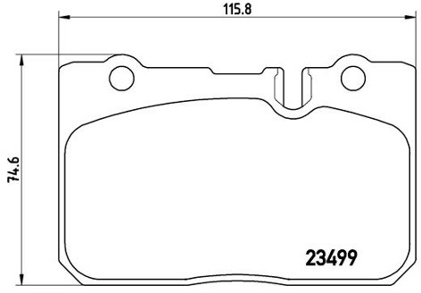 BREMBO Zestaw klocków hamulcowych, hamulce tarczowe P 83 039