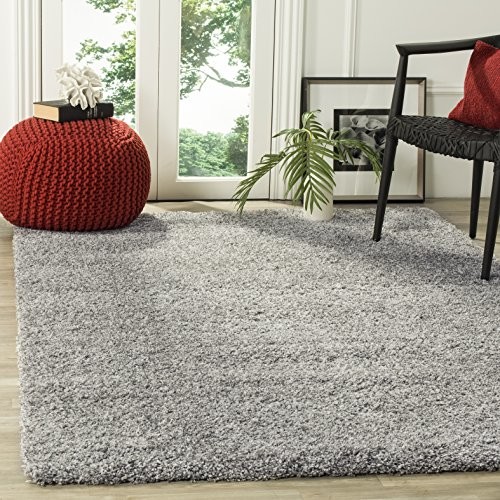 Safavieh crosby Shag, poliester  mieszanka, srebrny SG151-7575-3
