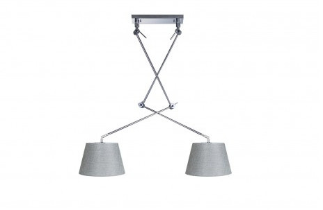 Azzardo Lampa wisząca Adam AZ1842 szara oprawa w nowoczesnym stylu
