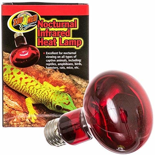 Zoo Med nocturnal reflektor na podczerwień, źródło ciepła i oświetlenie do Terraria, 50W, czerwony