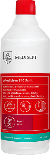 Medisept Sanit Clean płyn do mycia łazienek wiśnia 1l